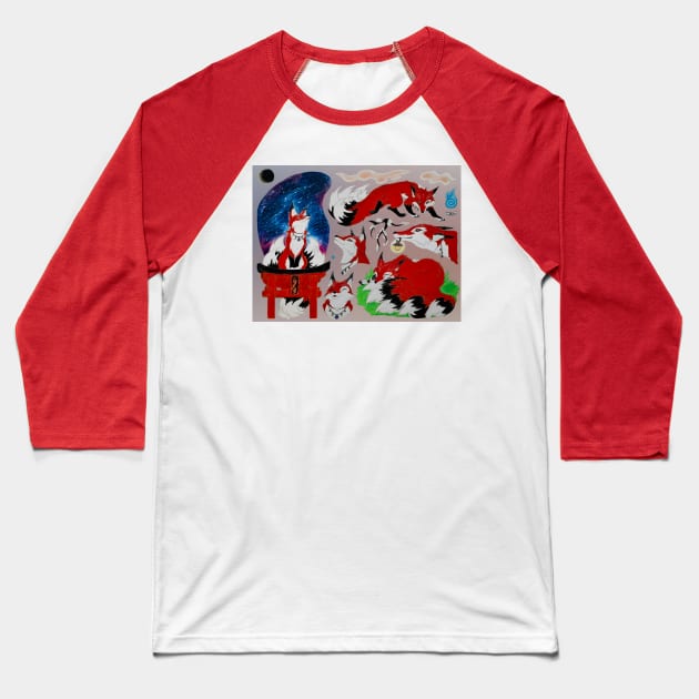 Makka Sketch Page Baseball T-Shirt by Lycoris ArtSpark